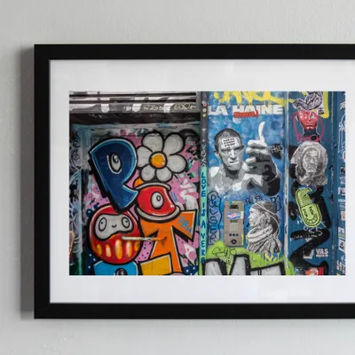 78 - Photo imprimée / cadre / street art / photo street art paris / graffiti